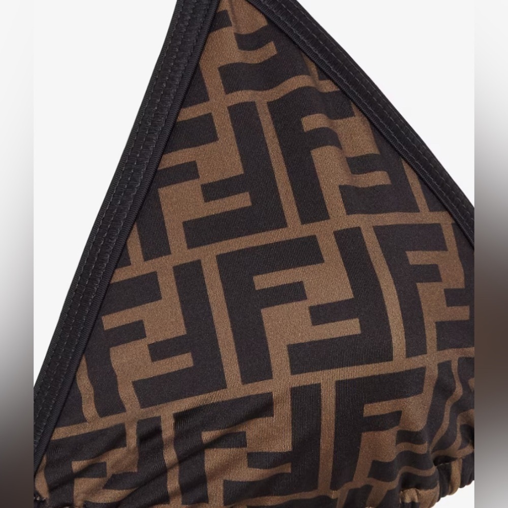 Fendi Lycra FF logo brown bikini NWT - Picture 7 of 9